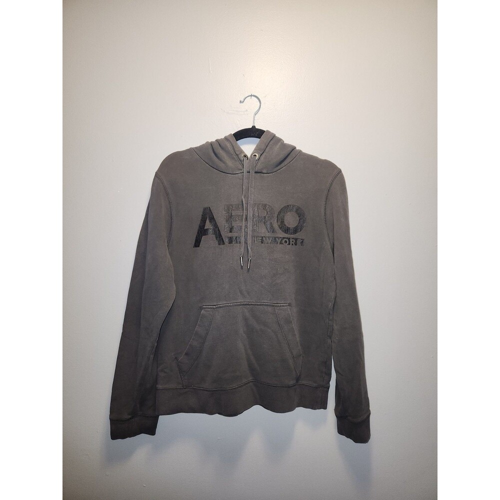 Dark Grey Aeropostal Y2K New York Hoodie | Medium